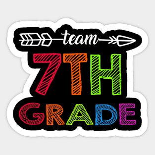 Team 7Th Grade Teacher Gift Sticker